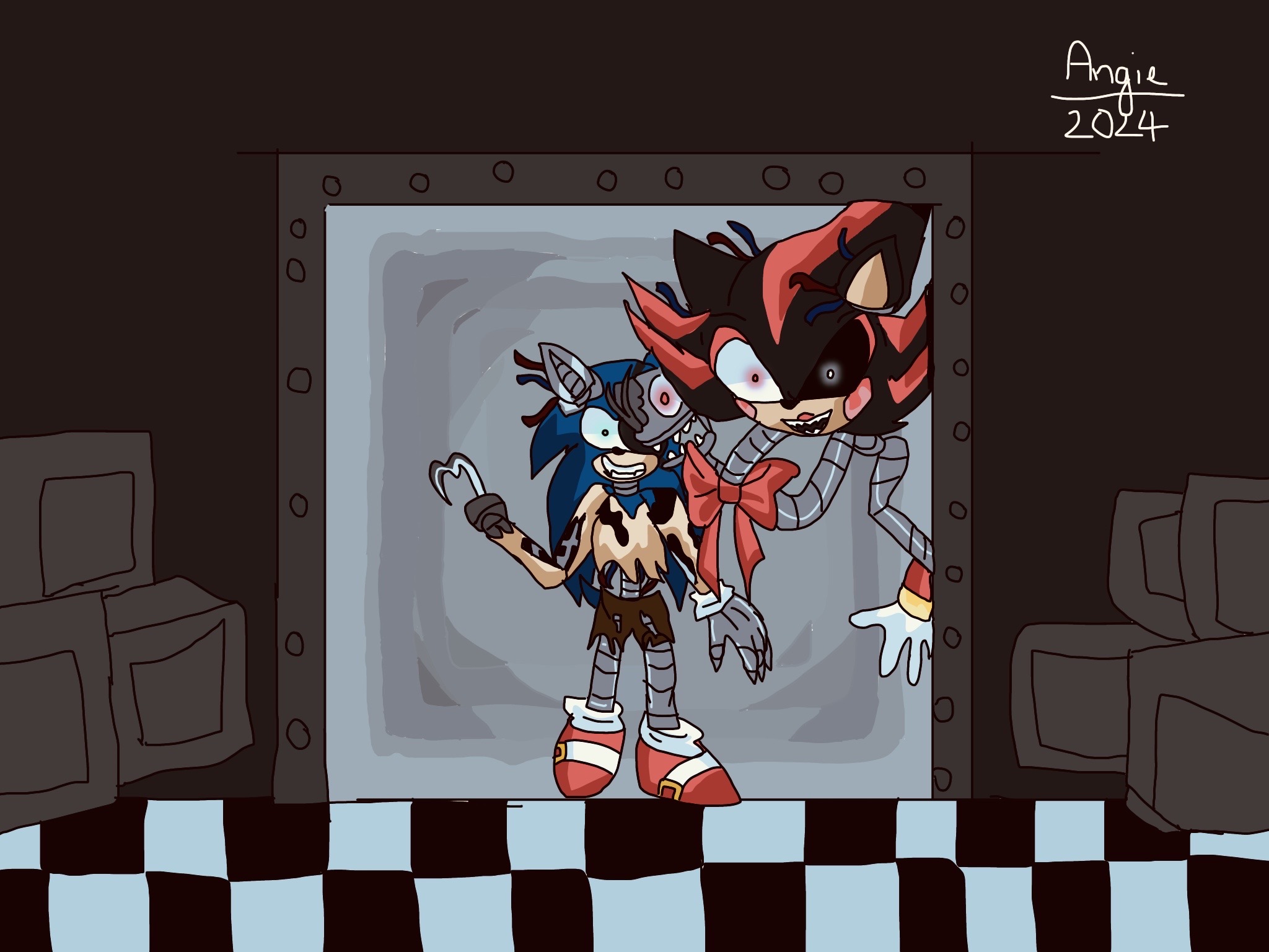 Two Hedgehogs in the Hallway