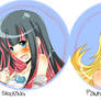 panty and stocking buttons