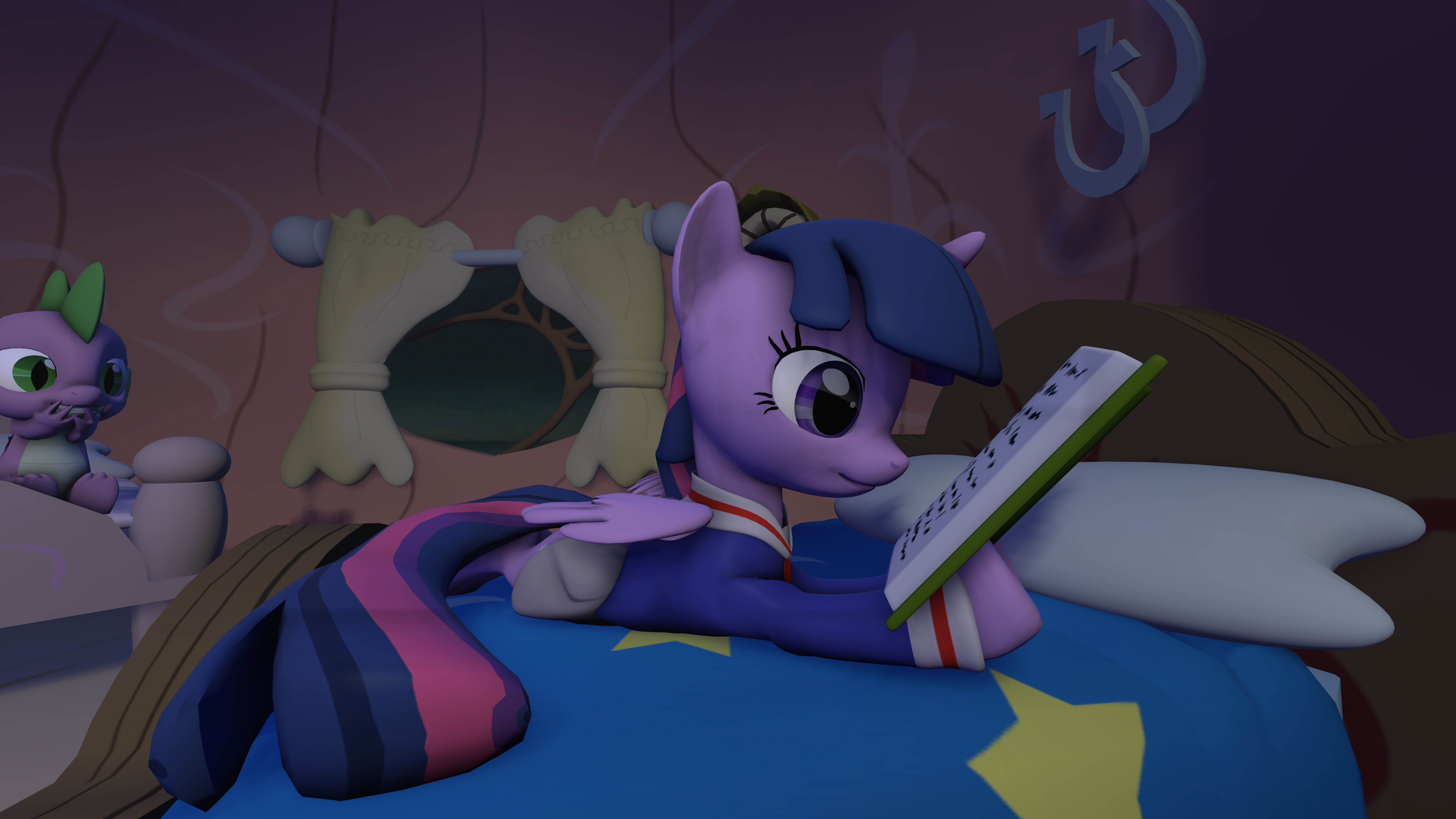[SFM|8K] - Twilight Sparkle Reading a Book