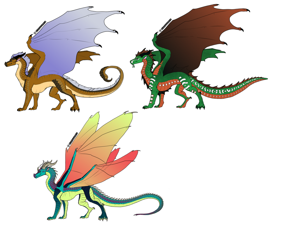 WoF Dragon Adopt Set (CLOSED) by FrigidBanshee on DeviantArt