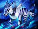 Garurumon by PeregrineJazmin