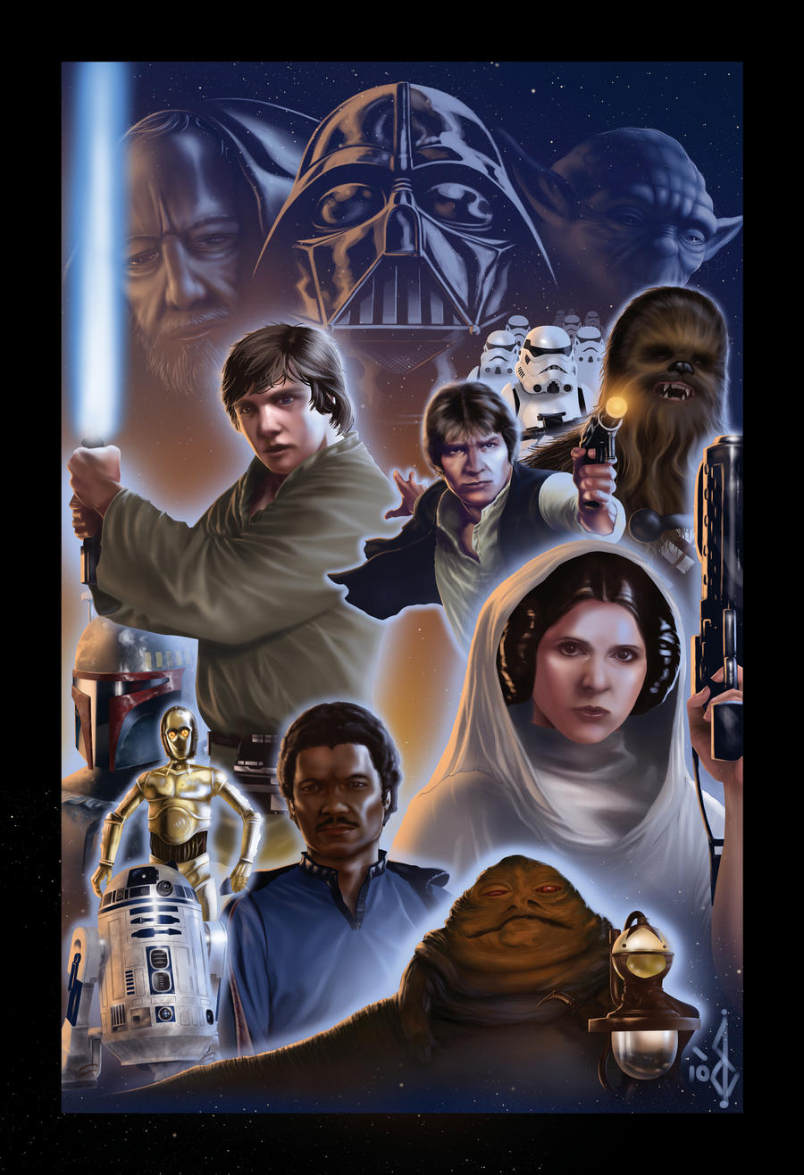 Star Wars Collage Colored By Benttibisson On DeviantArt