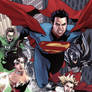 Superman and Team Colored