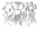 Star Trek the Next Generation Pencil Sketch
