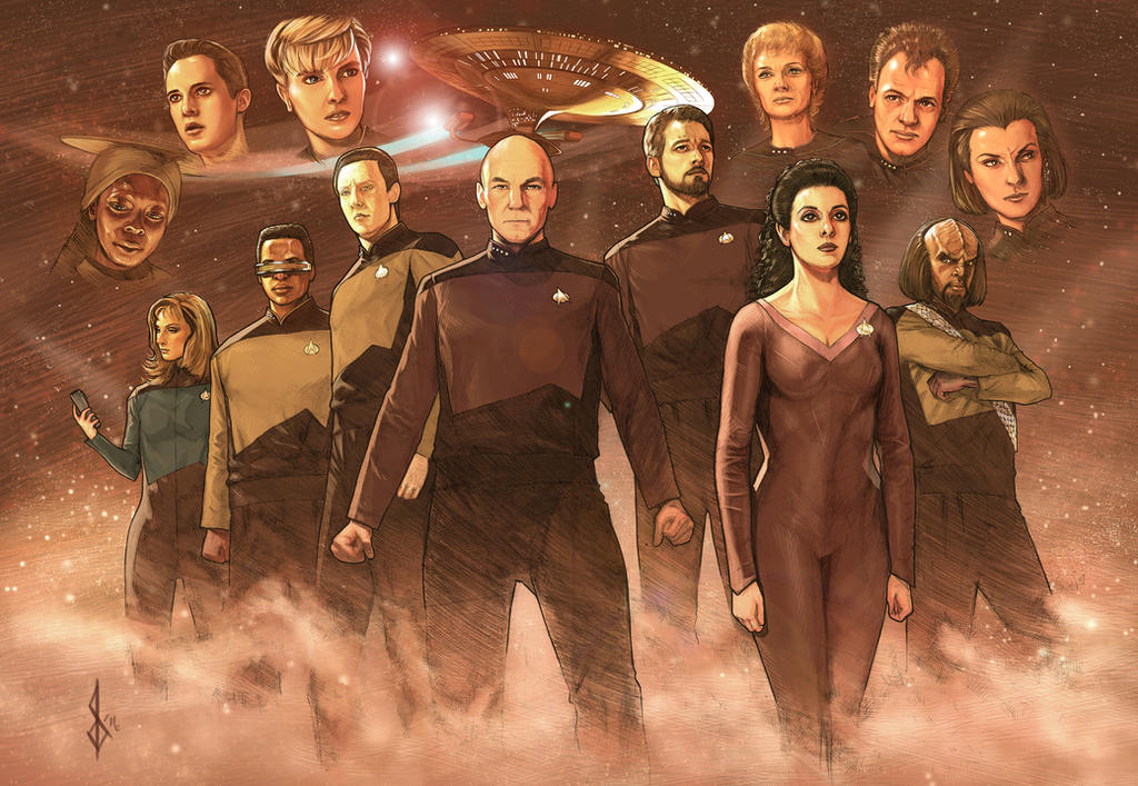 Star Trek the Next Generation painting