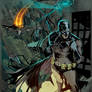 Batman summoning the Batwing.