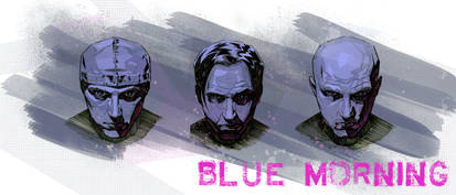 Blue Morning band banner art number 1
