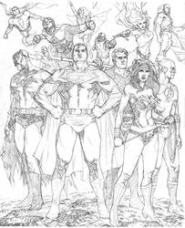 Justice League Standing Pose