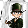 Conan in Sherlock Holmes costume (coloring)