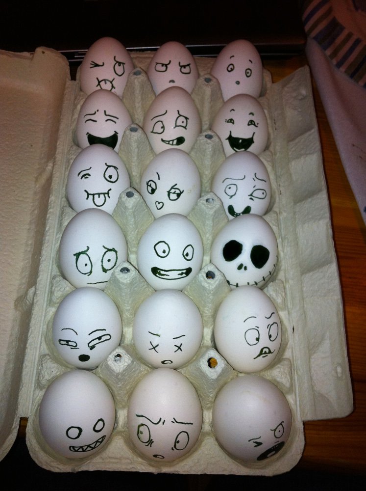 Funny eggs