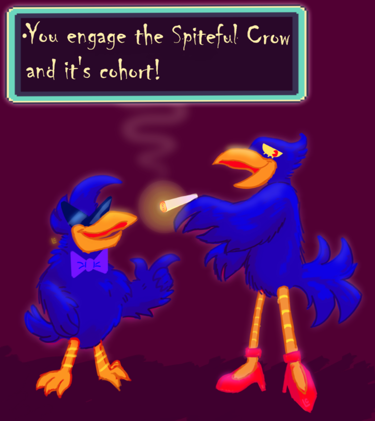 Spiteful crows by NoodleTheBugKid on DeviantArt