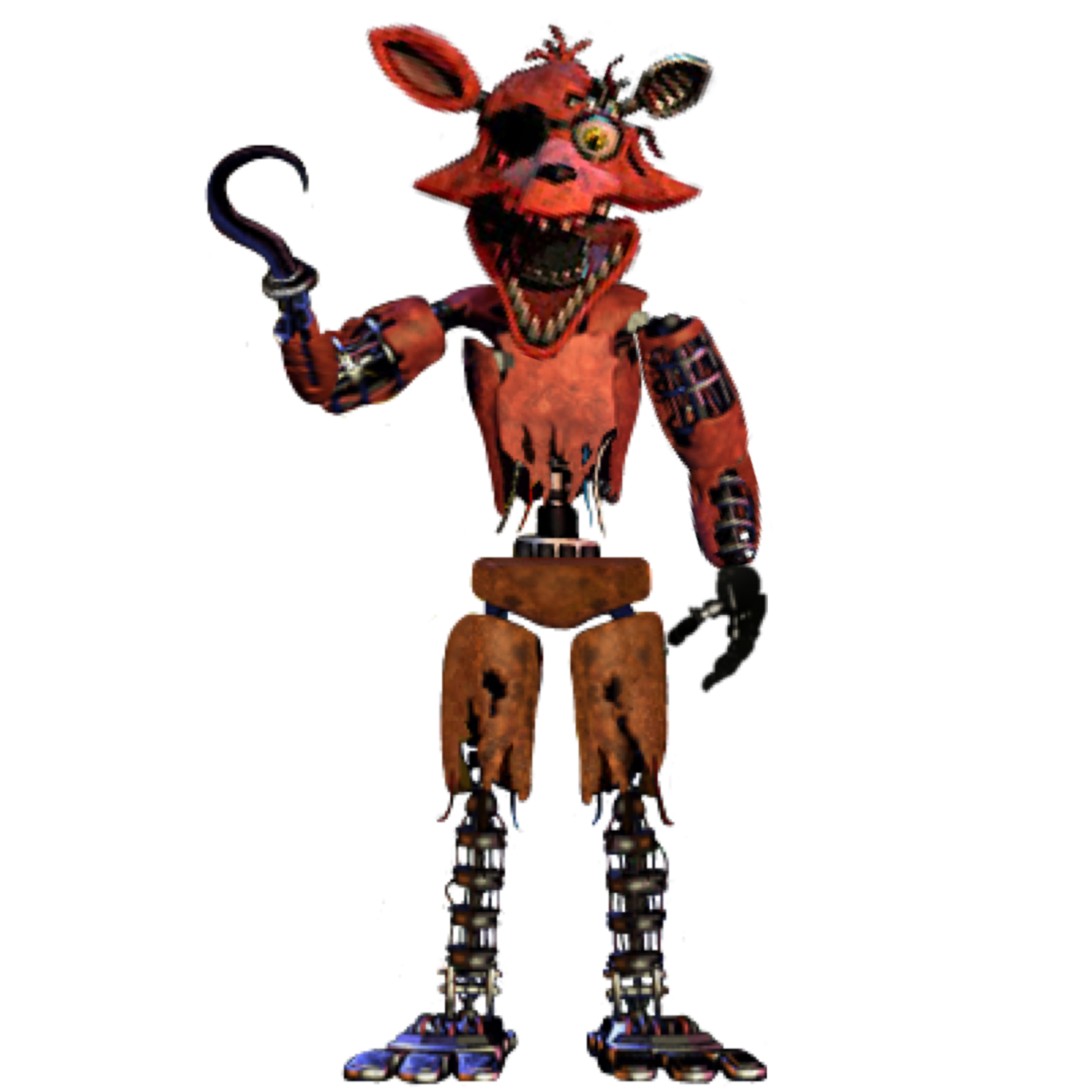 FNAF 2 Withered Foxy full body by Enderziom2004 on DeviantArt