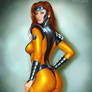 Jean Grey in Gold Team Suit