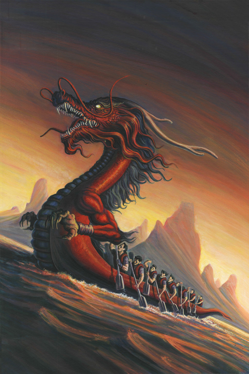 Dragon Boat Festival (acrylic)