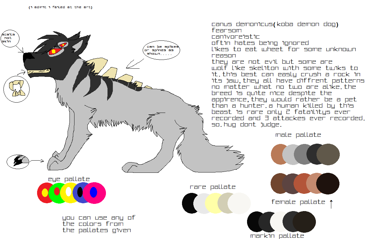 Koba demon wolf/dog