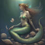 Mermaid in a Green Sea 2