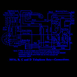 Rotary Telephone Diagram Wallpaper