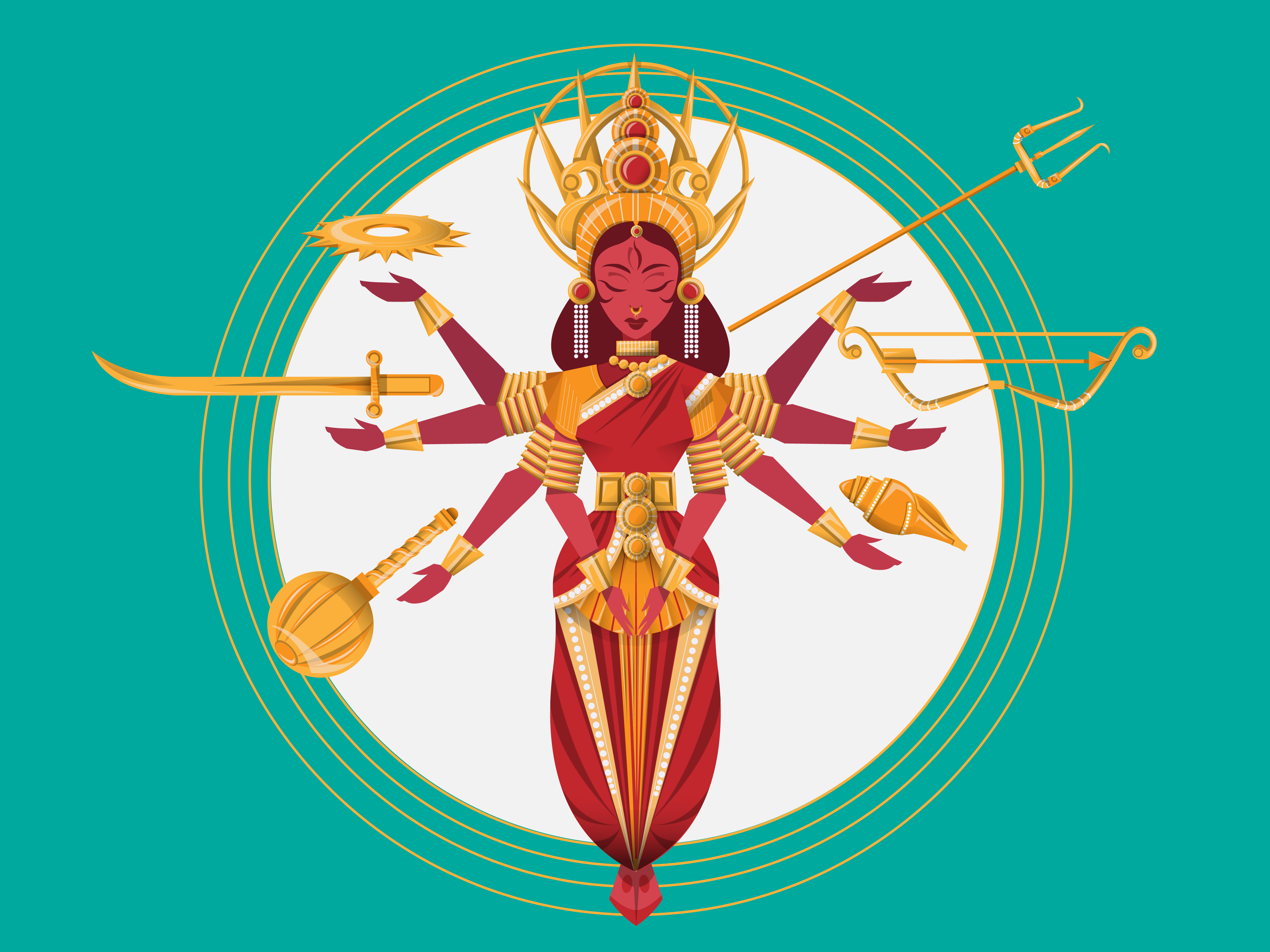 Goddess Durga by scribbletalk on DeviantArt