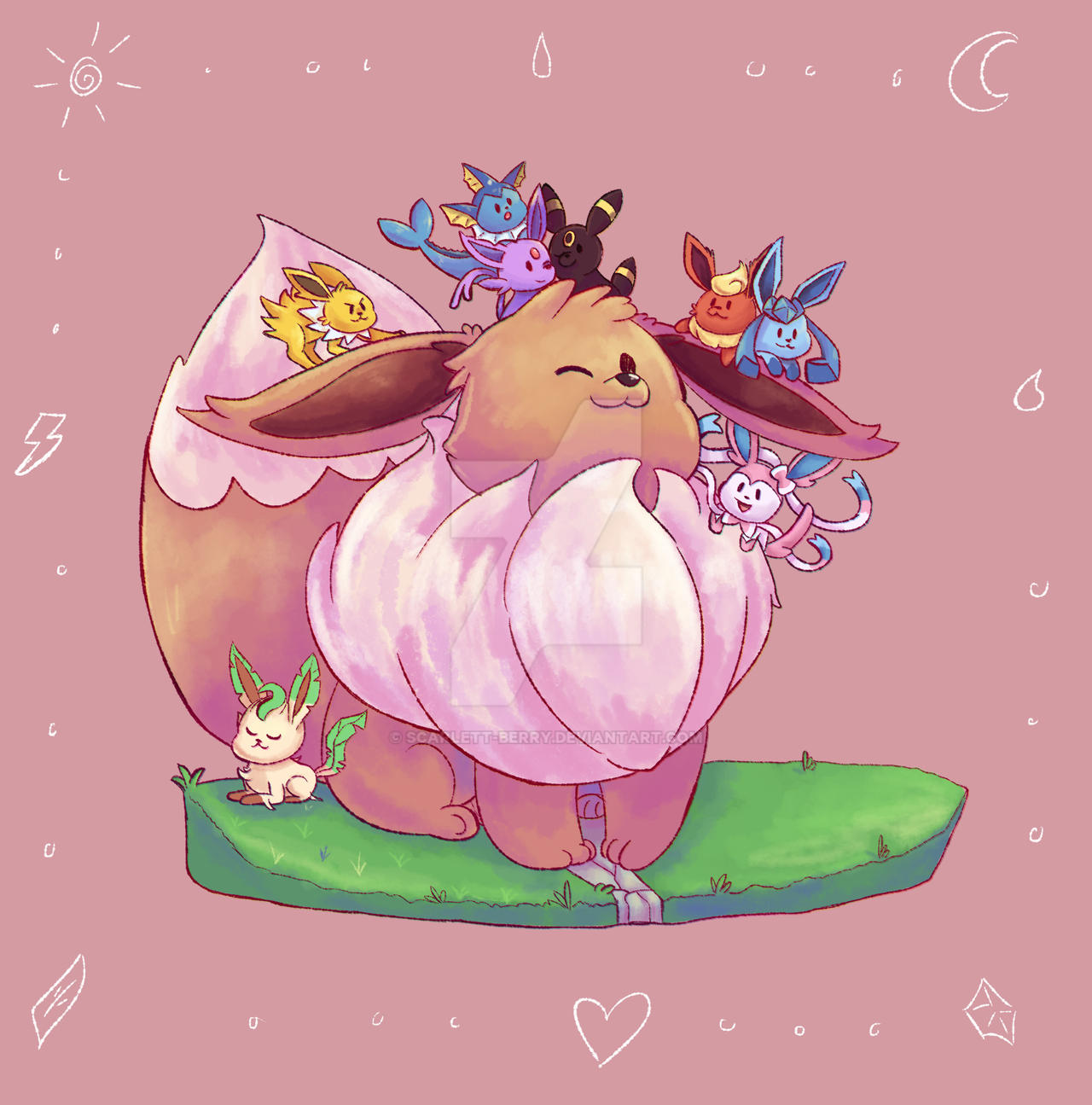 Eevees by scarlett-Berry on DeviantArt