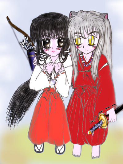 InuYasha And Kikyou Chibi