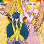 Goddess Aurora and Aquarius Knight