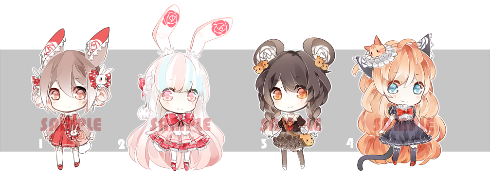 [CLOSED] Adoptables: Rosary XXV - XXVIII