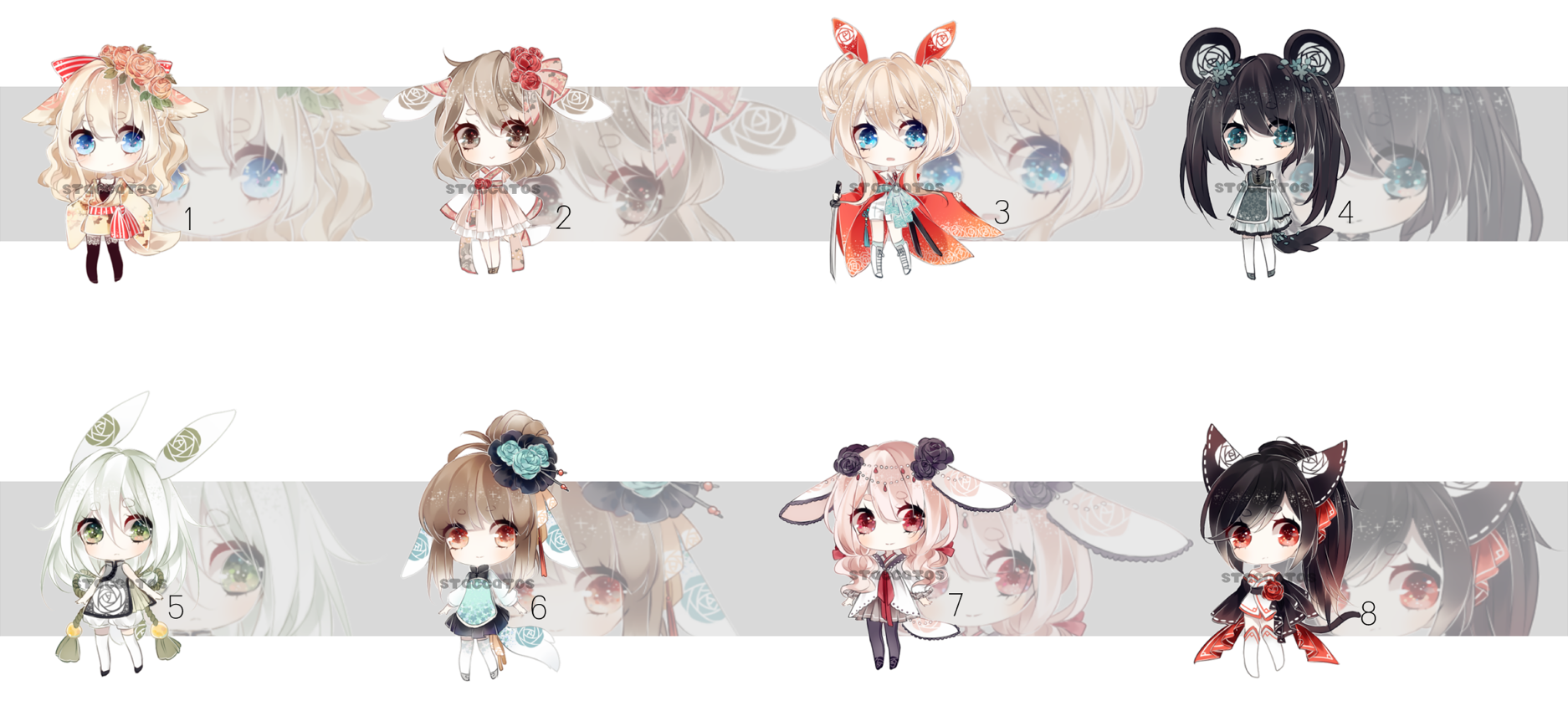 [CLOSED] Adoptables: Rosary XXXVI - XXXXIII