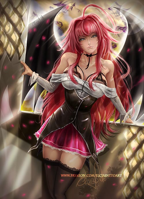 rias gremory deviantart artstation