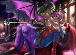 Lilith and Morrigan 1