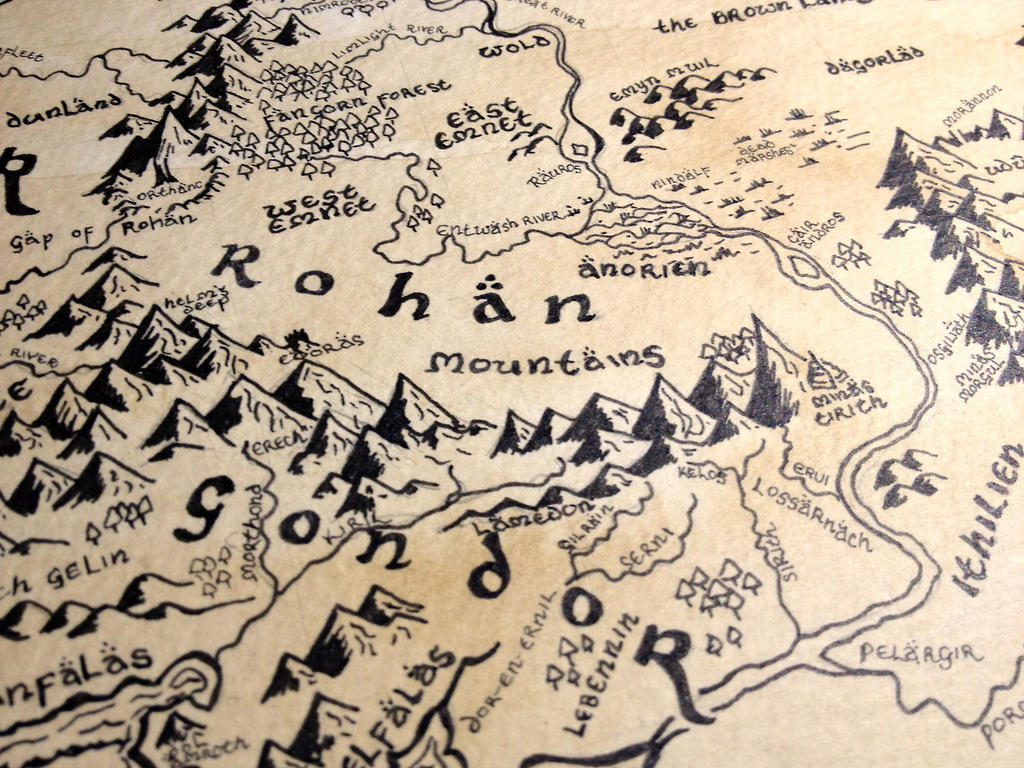 Rohan mapa by endorqe on DeviantArt