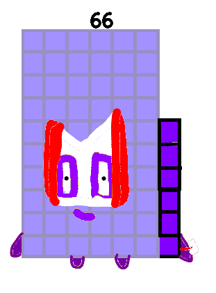 Fanmade Numberblock 66 by RyanMakeNumberblocks on DeviantArt