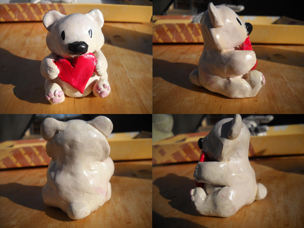 Valentines Day Bear Sculpture