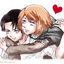 Attack On Titan Rivaille and Petra Rall