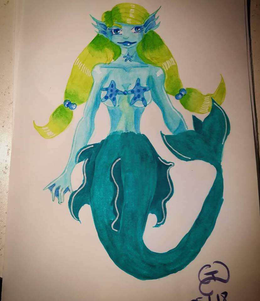 Cold colors Mermaid