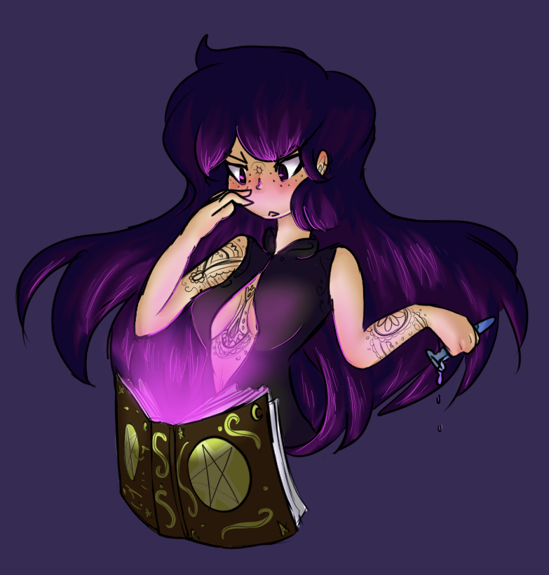 Purple Witch Girl By Redwick Kingdom On Deviantart