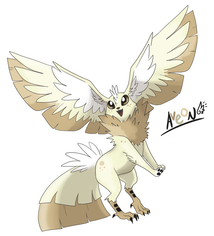 Eeveeloution: Flying-Type Aveon by Galefaux