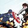 Captain America vs the Winter Soldier