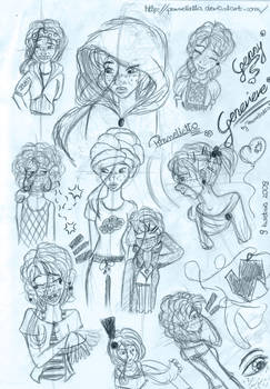 Genevieve sketches