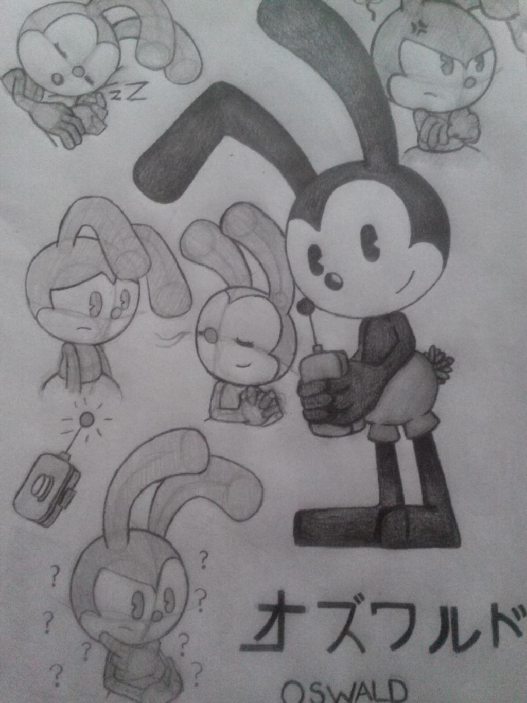 Oswald the lucky rabbit sketches and drawing by sonamyluv123 on DeviantArt