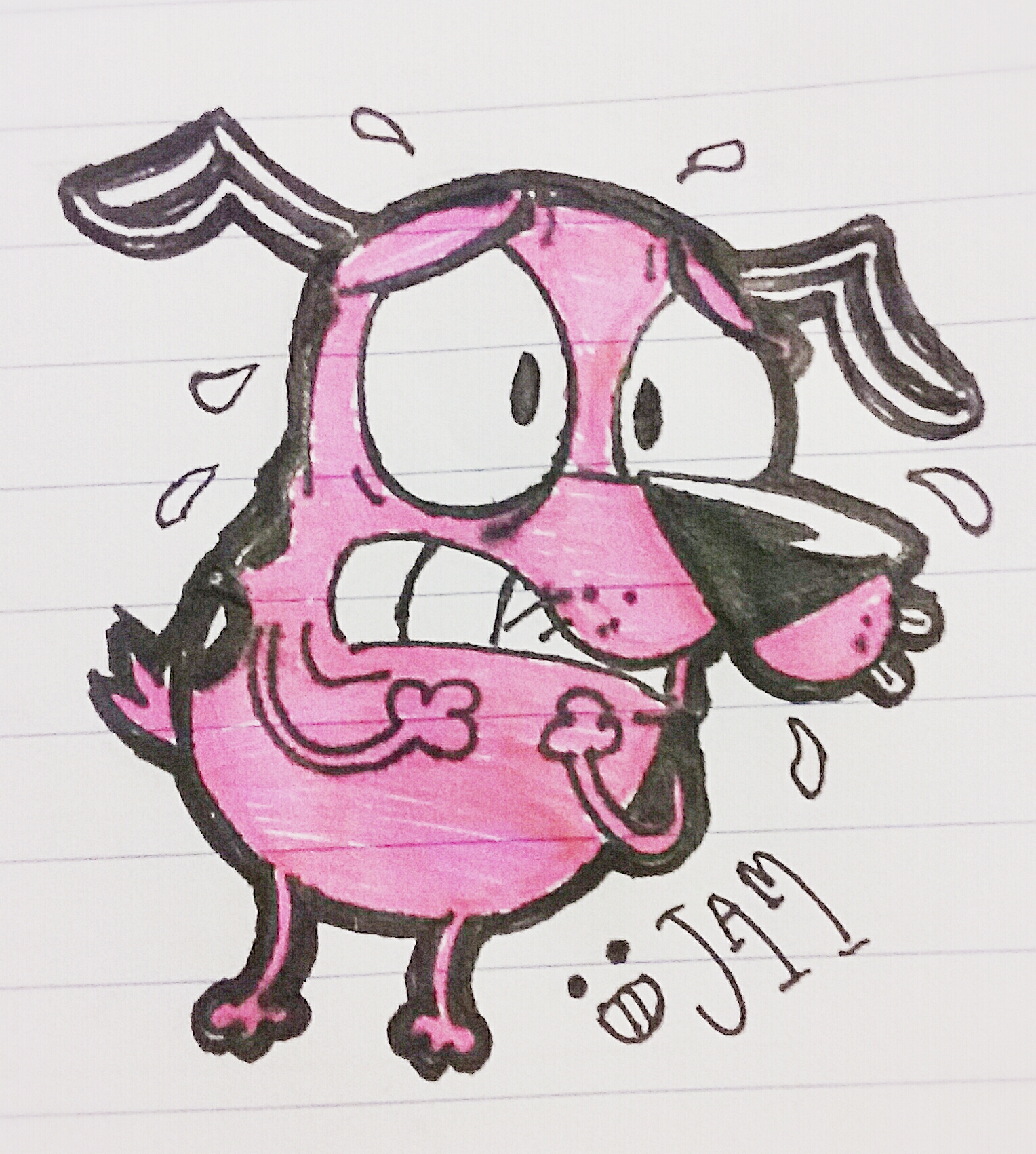 Courage The Cowardly Dog sketch