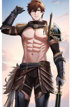 Muscular Male Gladiator