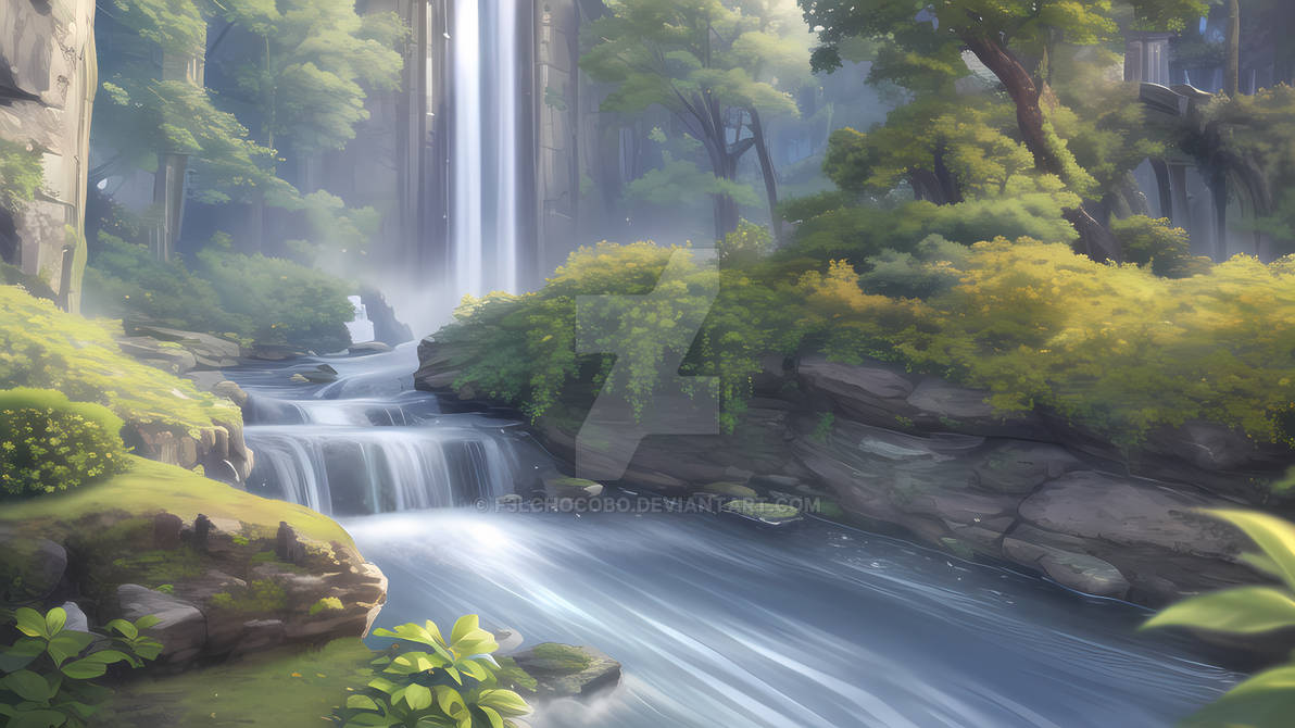 River In The Forest by F3lchocobo on DeviantArt