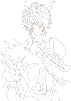 Line work - granblue - LUCIFER