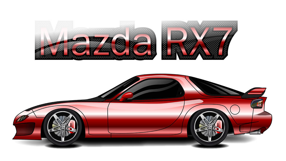 Red Cartoon Rx7 Illustrator RX7 by Illustratorboy87 on DeviantArt