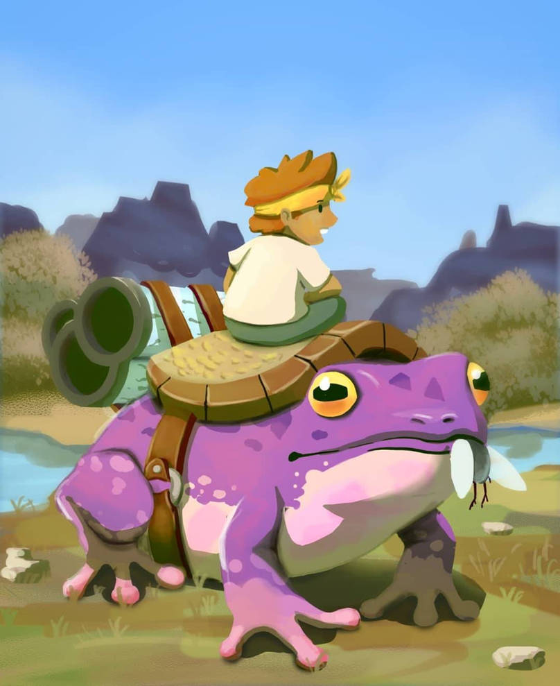 Frog Rider by freslit on DeviantArt