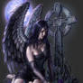 Spiral goth angel