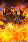 Warlord CCG - Fire Wizard by henning