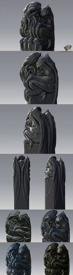 Cthulhu mudbox WIP