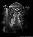 Spiral skull angel front by henning