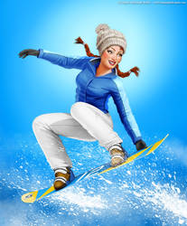 Hazel Snowboarding